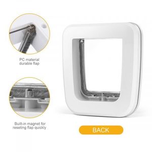 Locking Dog Cat Pet Secure Brushy Flap Door
