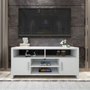 Modern Tv Stand Cabinet Entertainment Unit Wooden Storage Shelf