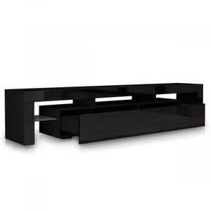 189cm Tv Stand Cabinet 2 Drawers Wooden Entertainment Unit High