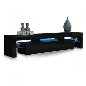 189cm Tv Stand Cabinet 2 Drawers Wooden Entertainment Unit High