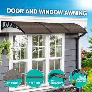 New 3m Diy Window Door Awning House Canopy Patio Uv Rain Cover Sun