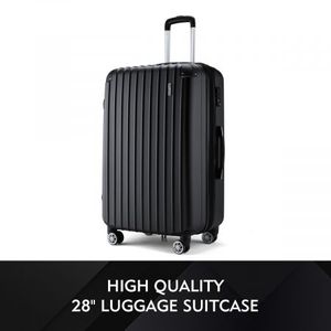 black hard case luggage