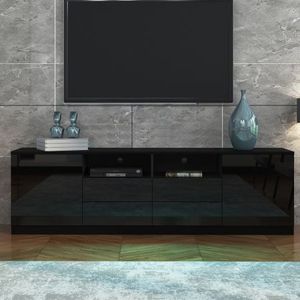 180cm Tv Stand Cabinet Wood Entertainment Unit Gloss Storage Shelf