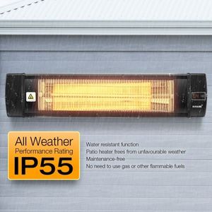 Maxkon 2500w Infrared Radiant Heater Electric Outdoor Patio Strip