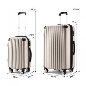 champagne luggage set