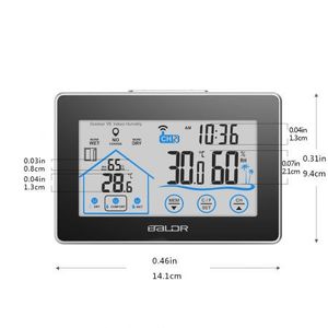 Weather Thermometer Hygrometer Station Indoor Outdoor With Forecast Wireless