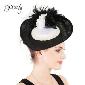 black and white pillbox hat