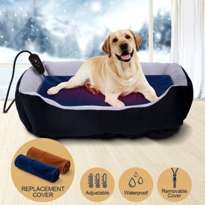 extra large heated dog bed