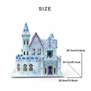 Frozen Ice Palace 3d Castle Jigsaw Puzzle Magical Ice Palace Birthday Gifts For Childrentoys For Family Games Bestdeals