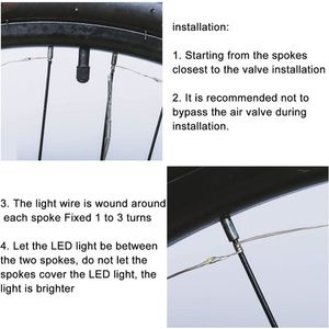 bright spokes premium led bike wheel lights
