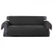 Sofa Cover Couch Lounge Protector Quilted Slipcovers Waterproof Grey 335cm x 218cm