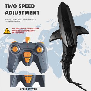 Remote Control Shark Toy with LED Light 