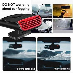Red Cooling Car Space & Fast Heating Car Windshield Defrost Defogger Auto Ceramic Heater Fan 12V 200W Automobile Heater Can Heat Rapidly in 30 Seconds 【2019 NEW】Portable Car Heater or Fan 