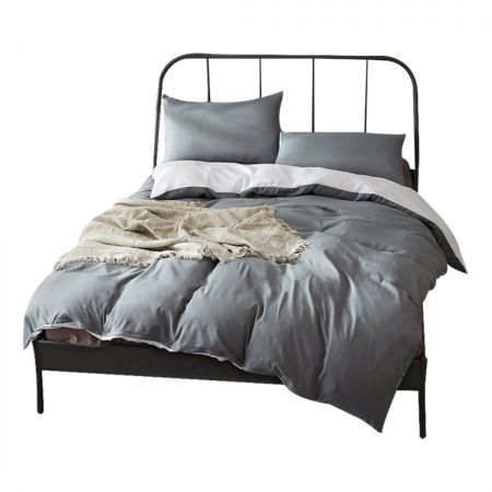 DreamZ 1000TC Microfibre Reversible Duvet Cover and Pillow Case Set Single Size