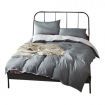 DreamZ 1000TC Microfibre Reversible Duvet Cover and Pillow Case Set Single Size