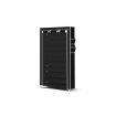 Levede 10 Tier Shoe Rack Portable Storage Cabinet Organiser Wardrobe Black Cover