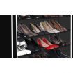 Levede 10 Tier Shoe Rack Portable Storage Cabinet Organiser Wardrobe Black Cover