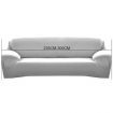 Easy Fit Stretch Couch Sofa Slipcovers Protectors Covers 3 Seater Cream