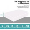DreamZ Fitted Waterproof Bed Mattress Protectors Covers Super King