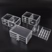 10 Drawers Clear Acrylic Boxes Cosmetic Makeup Organizer Jewellery Storage Box