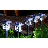 6x LED Solar Power Garden Landscape Path Lawn Lights Yard Lamp Outdoor Lighting