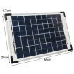 12V 10W Solar Panel Kit MONO Caravan Regulator RV Camping Power Charging