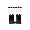 Double Cereal Dispenser Dry Food Storage Container Dispense Machine Black