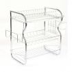 3 Tier Stainless Steel Dish Rack Drainer Tray Kitchen Storage Cup Cutlery Holder