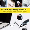Bike Light with Loud Bike Horn, Rechargeable Bicycle Light Waterproof Cycling Lights, Bicycle Light Front with Loud Sound Siren, 3 Lighting Modes 2 Sounds
