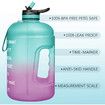 1 Gallon/128oz Motivational Water Bottle with Time Marker And Straw BPA Free