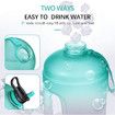 1 Gallon/128oz Motivational Water Bottle with Time Marker And Straw BPA Free