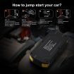 12V Car Jump Starter 2000A Peak Portable Lithium Battery Charger