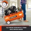3HP Portable Belt Drive Air Compressor 80L Tank 420L/min Pump Inflator