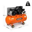 Electric 5HP 120L Belt Drive Air Compressor Inflator 480L/M Portable Tank Pump
