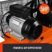 Electric 5HP 120L Belt Drive Air Compressor Inflator 480L/M Portable Tank Pump