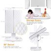 2021 NEW Makeup Mirror 1x/2x/3x Magnification with 68LED Trifold Mirror