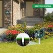 Solar Ultrasonic Animal Repeller,Solar Powered Waterproof Outdoor Animal Repeller,Scare Wild Animals Away