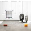 Large Cat Door (Outer Size 9.9inch x 9.2inch) for Cats and Doggie with Circumference less than 23 inch, Suitable for Window and Wall