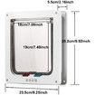 Large Cat Door (Outer Size 9.9inch x 9.2inch) for Cats and Doggie with Circumference less than 23 inch, Suitable for Window and Wall