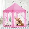 Kids Princess Castle Play Tent Hexagonal Play House Outdoor Indoor Playhouse Pink