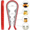 Jar Opener, 5 in 1 Multi Function Can Opener Bottle Opener Kit with Silicone Handle Easy to Use for Children, Elderly and Arthritis Sufferers