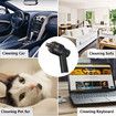 Rechargeable Mini Vacuum Cordless Vacuum Desk Vacuum Cleaner (Black