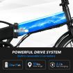Auswheel Electric Bike Bicycle Folding Ebike 250W Motor 36V 9Ah Battery Single Speed