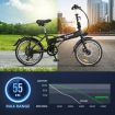 Auswheel Electric Bike Bicycle Folding Ebike 250W Motor 36V 9Ah Battery 7 Speed