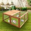Chicken Coop Run Wood House Cat Dog Bird Enclosure Rabbit Hutch Hen Bunny Duck Cage Foldable
