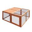 Chicken Coop Run Wood House Cat Dog Bird Enclosure Rabbit Hutch Hen Bunny Duck Cage Foldable
