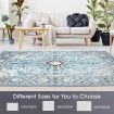 Navy Blue Rug Soft Carpet Floor Rug Allover Traditional Persian Mat 200 X 230CM