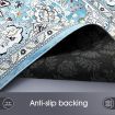 Navy Blue Rug Soft Carpet Floor Rug Allover Traditional Persian Mat 200 X 230CM