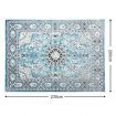 Navy Blue Rug Soft Carpet Floor Rug Allover Traditional Persian Mat 200 X 230CM