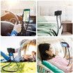 Cell Phone Holder, Universal Mobile Phone Stand, Lazy Bracket, DIY Flexible Mount Stand with Multiple Function (Black)